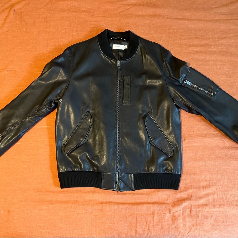 Coach leather jacket, still being sold on their website
